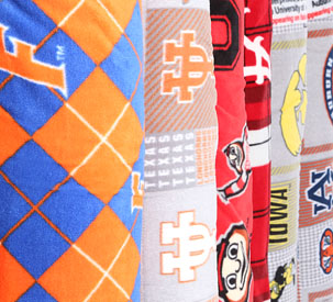 Various Teams NCAA Fleece Fabric Baby Blankets